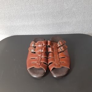 SAS Tripad Comfort Women's 7M Tango Fisherman Sandals Brown Wedge Slip On 2250